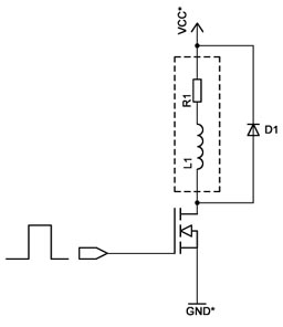 Inductor with Freewheeling Diode